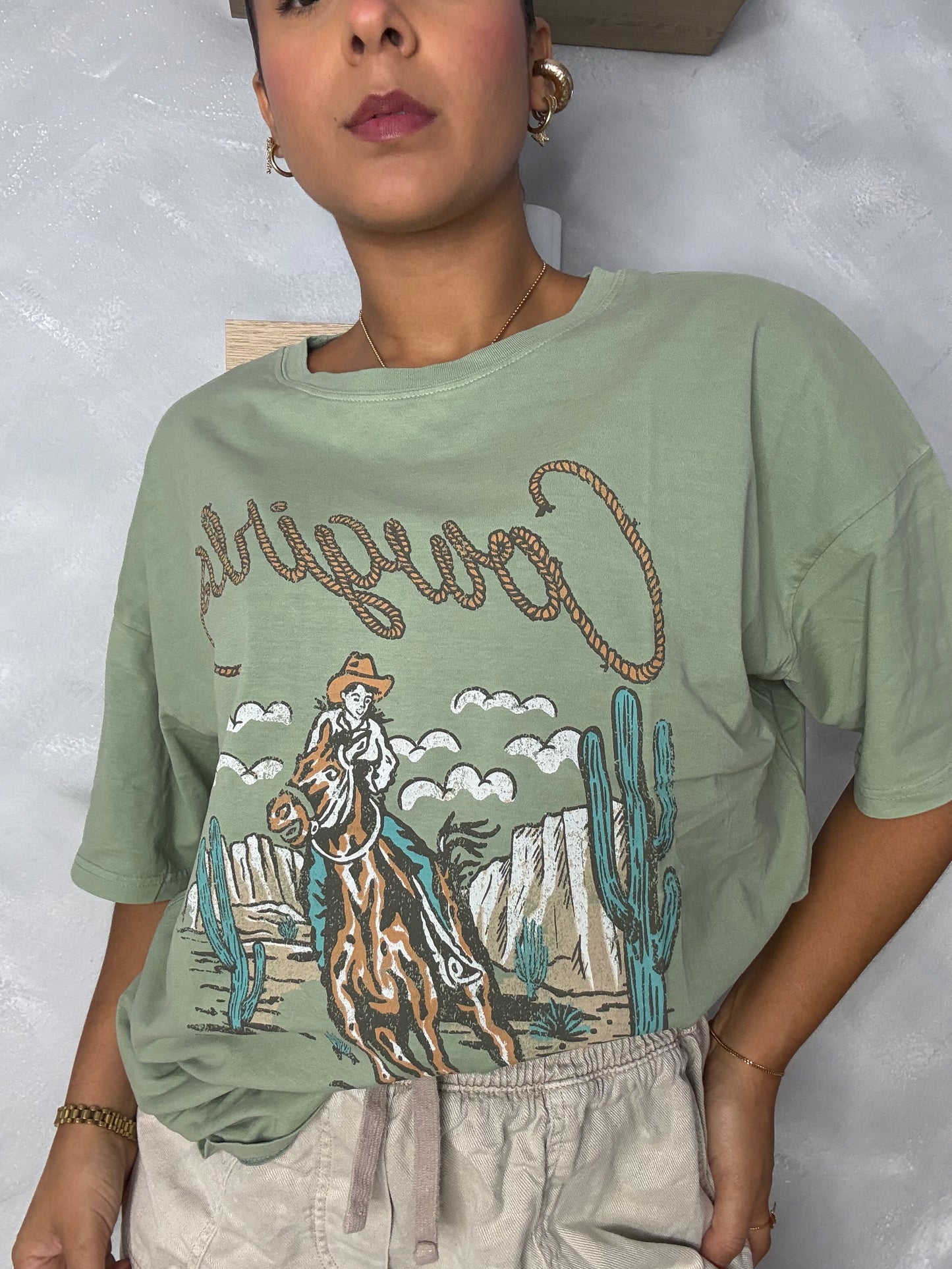 Cowboy Sage Oversize T-Shirt