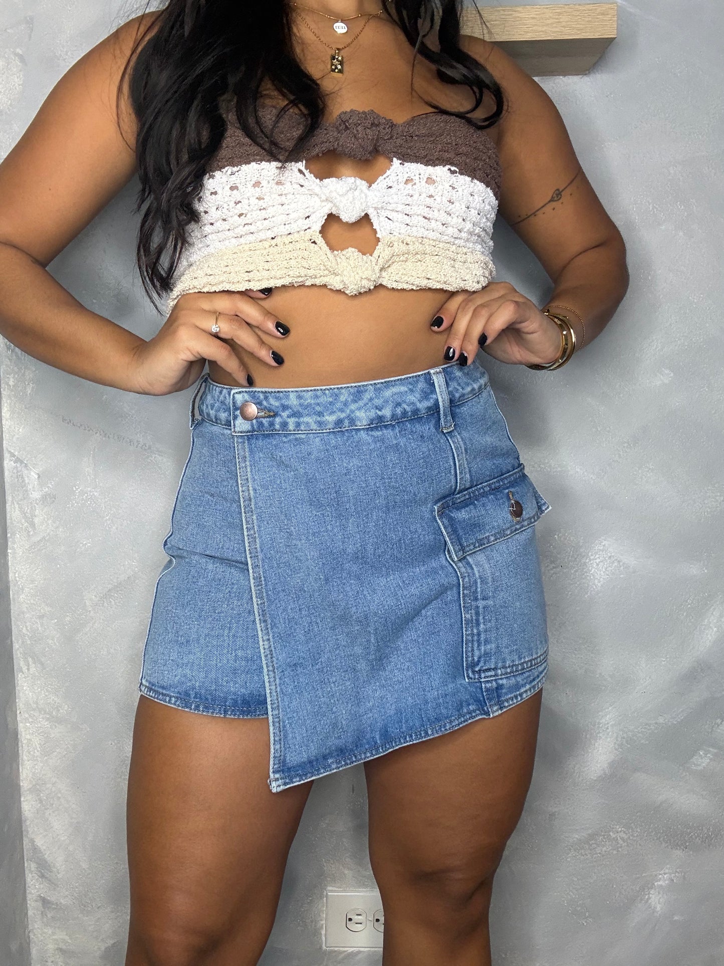 Denim Skort