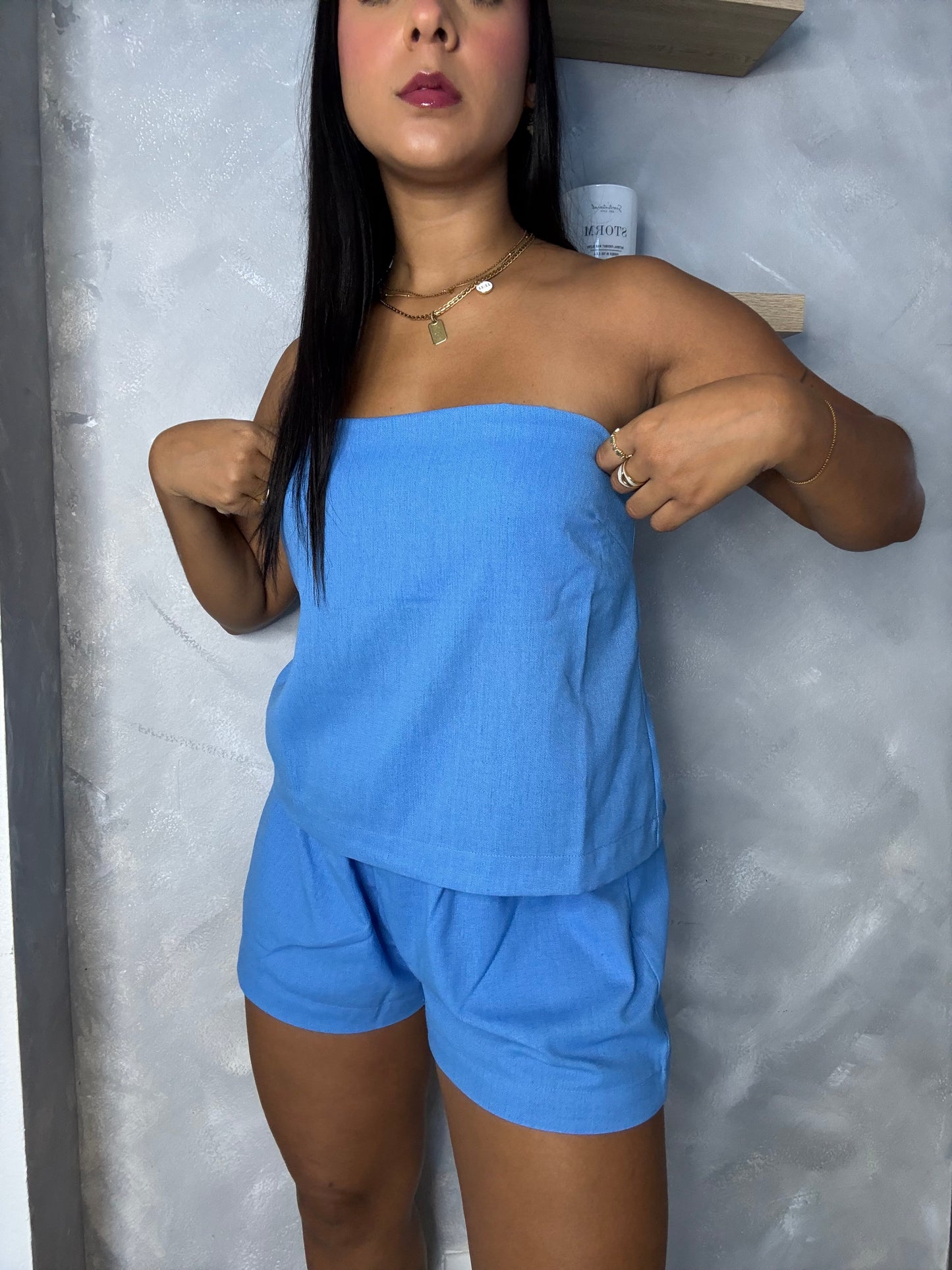 Linen Blue Set