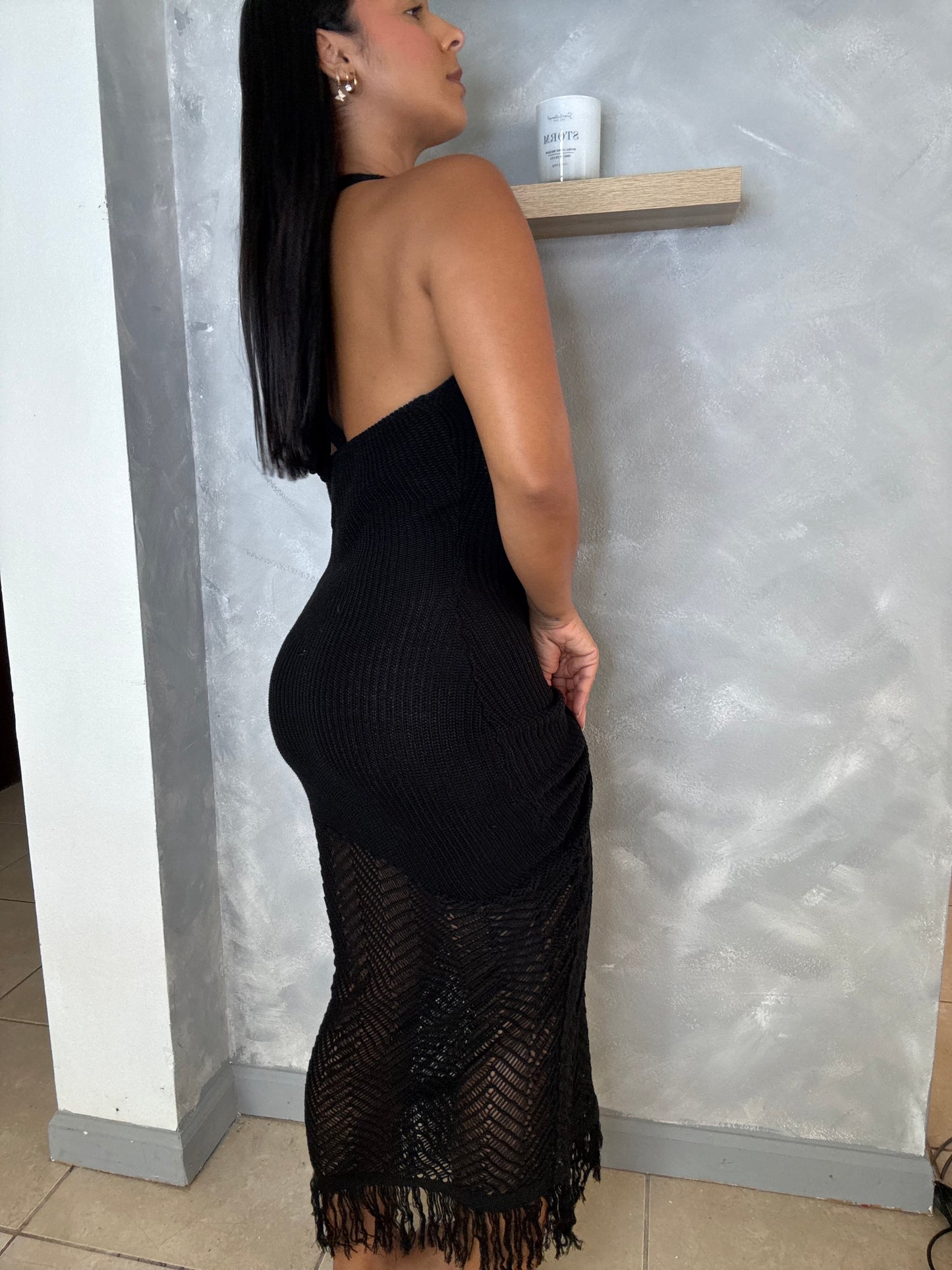 Black Maxi Crochet