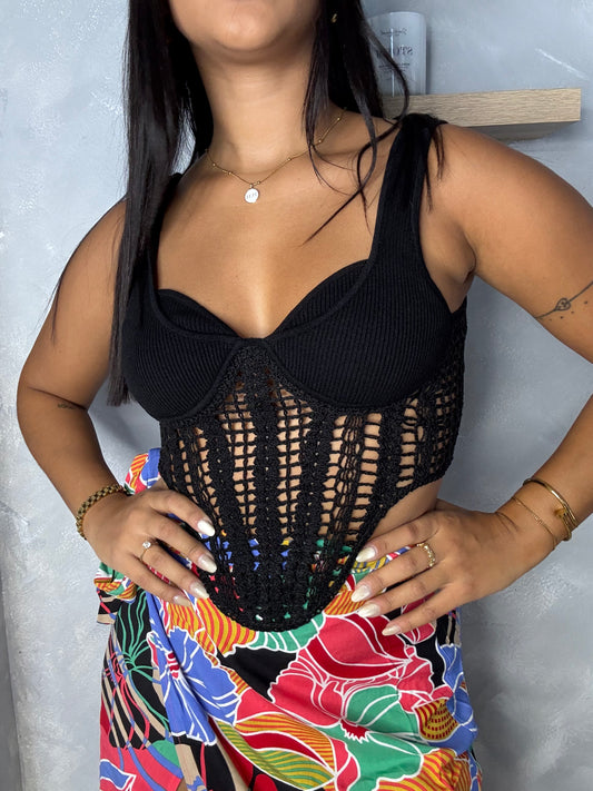 Crochet Top (black)