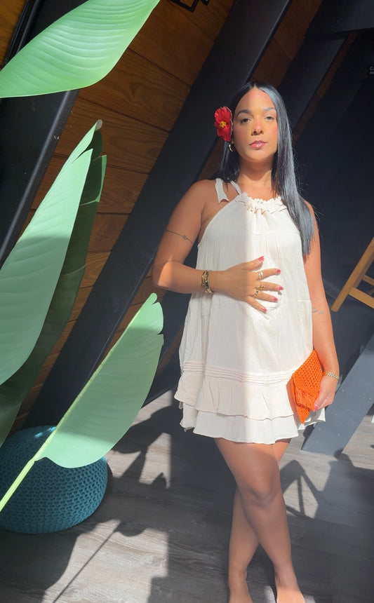 Cream Spring Dress