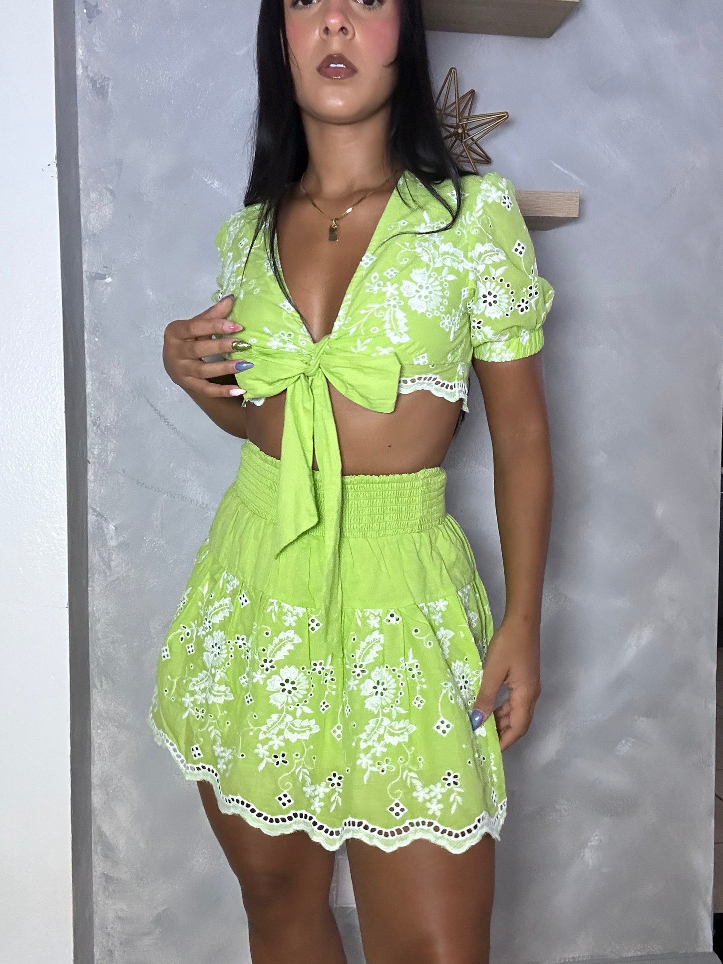 Eyelet Lime Set