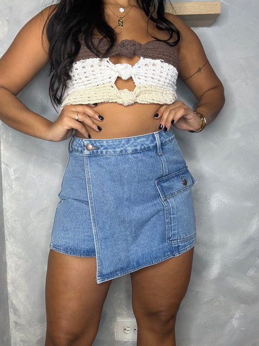 Denim Skort