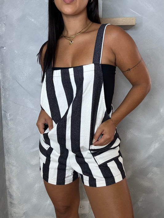 Black/White Romper