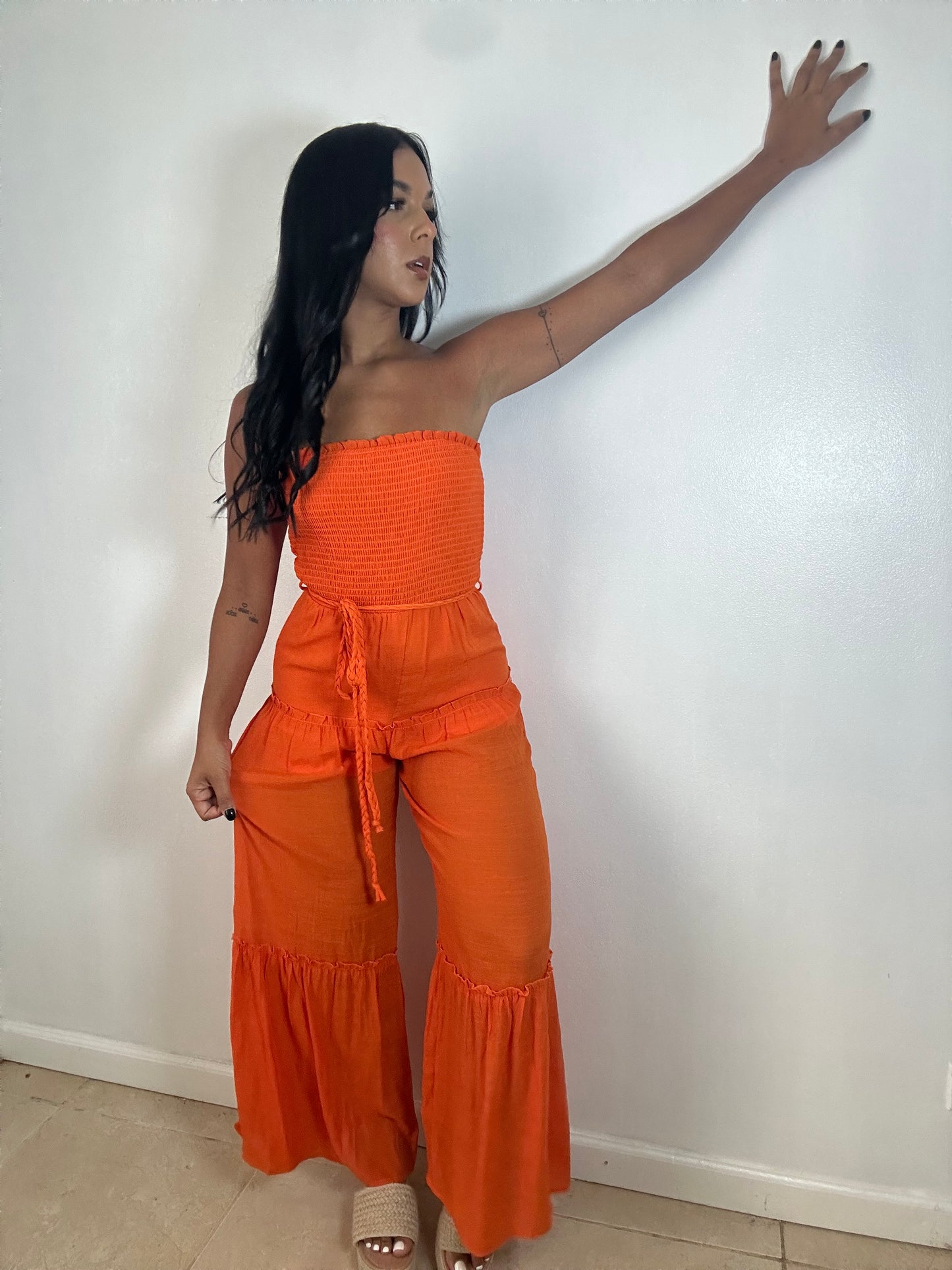 Orange Bright Jumpsuit