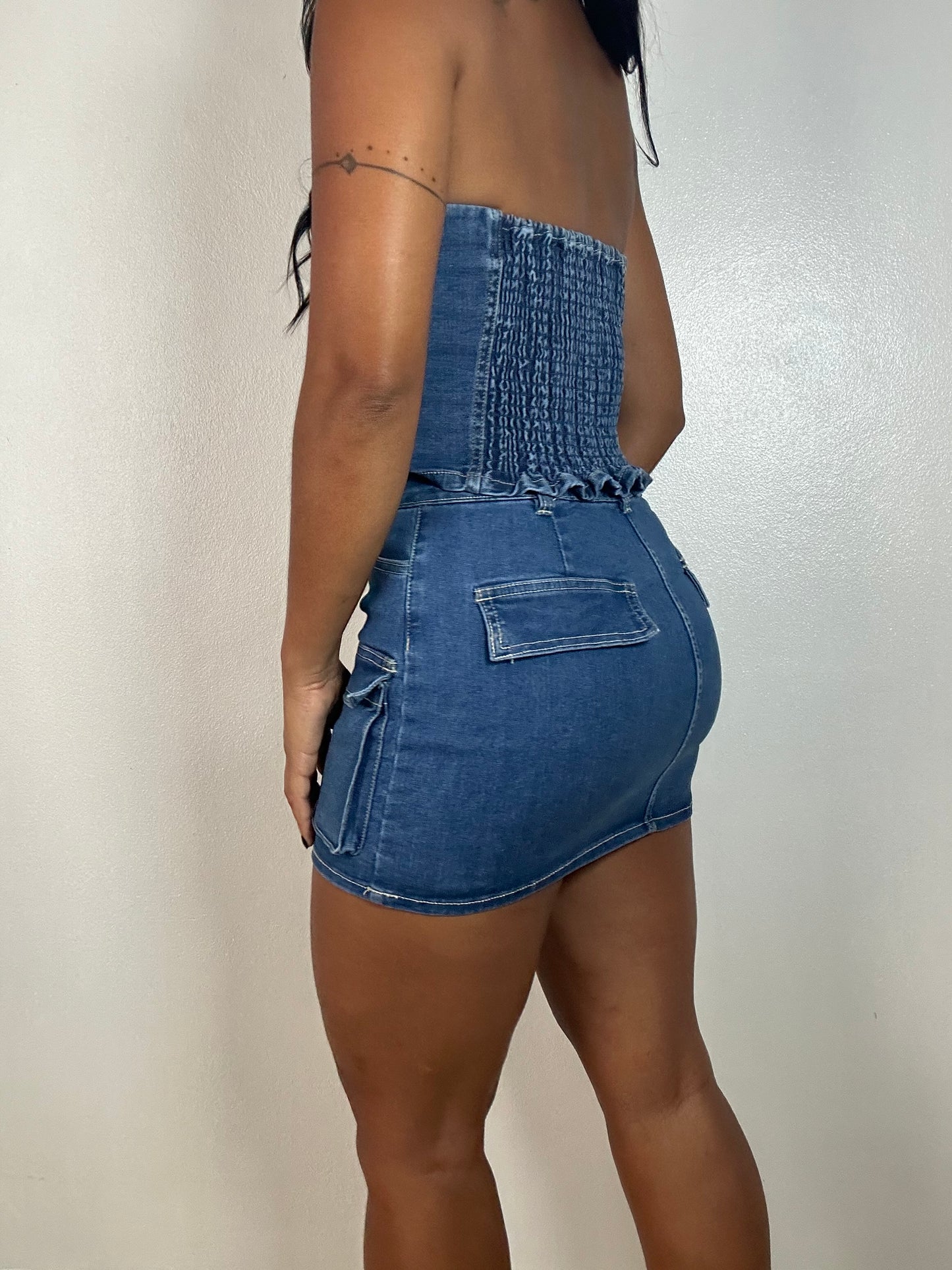 Denim Mini Skirt